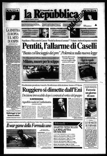 Il lunedì de La repubblica